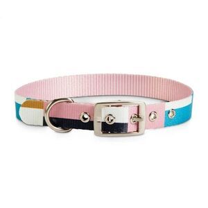 Bond & Co. Pink & Colorblocked Reversible Dog Collar,‎ Large New